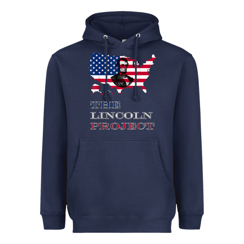 The Lincoln Project Save Usa Abraham Lincoln American Flag T Shirt Heavyweight Hoodie by StudioElite | Teevron