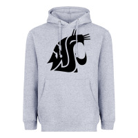 Heather Grey washington state cougars football Heavyweight Hoodie - StudioElite