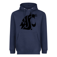 Navy washington state cougars football Heavyweight Hoodie - StudioElite