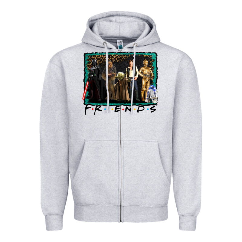 Friends Movie Characters Zipper Hoodie by AdoDesignShop | Teevron
