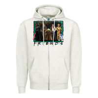 Oatmeal Heather friends movie characters Zipper Hoodie - AdoDesignShop