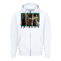 White friends movie characters Zipper Hoodie - AdoDesignShop