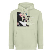 Matcha Original Portrait of Luciano Pavarotti Heavyweight Hoodie - StudioElite
