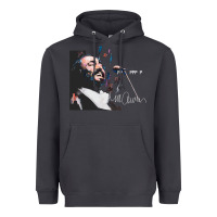 Smoke Original Portrait of Luciano Pavarotti Heavyweight Hoodie - StudioElite