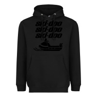 Black vintage ski doo Heavyweight Hoodie - StudioElite