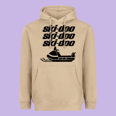 Vintage Ski Doo Heavyweight Hoodie Designed By Studioelite