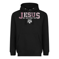 Black Texas A&m Aggies Jesus - Had 12 Men - Patterned Heavyweight Hoodie - PixelFlow