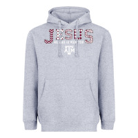 Heather Grey Texas A&m Aggies Jesus - Had 12 Men - Patterned Heavyweight Hoodie - PixelFlow