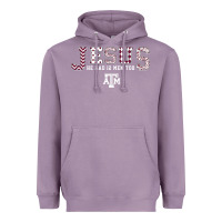 Lavender Texas A&m Aggies Jesus - Had 12 Men - Patterned Heavyweight Hoodie - PixelFlow