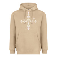 Mushroom haitian veve  voodoo symbol t shirt Heavyweight Hoodie - PixelFlow