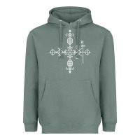 Sage haitian veve  voodoo symbol t shirt Heavyweight Hoodie - PixelFlow