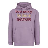 Lavender too sexy to be a gator Heavyweight Hoodie - PixelFlow