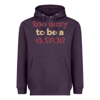 Plum too sexy to be a gator Heavyweight Hoodie - PixelFlow