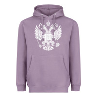 Lavender russian double headed eagle for a russia fan gift t shirt Heavyweight Hoodie - PixelFlow
