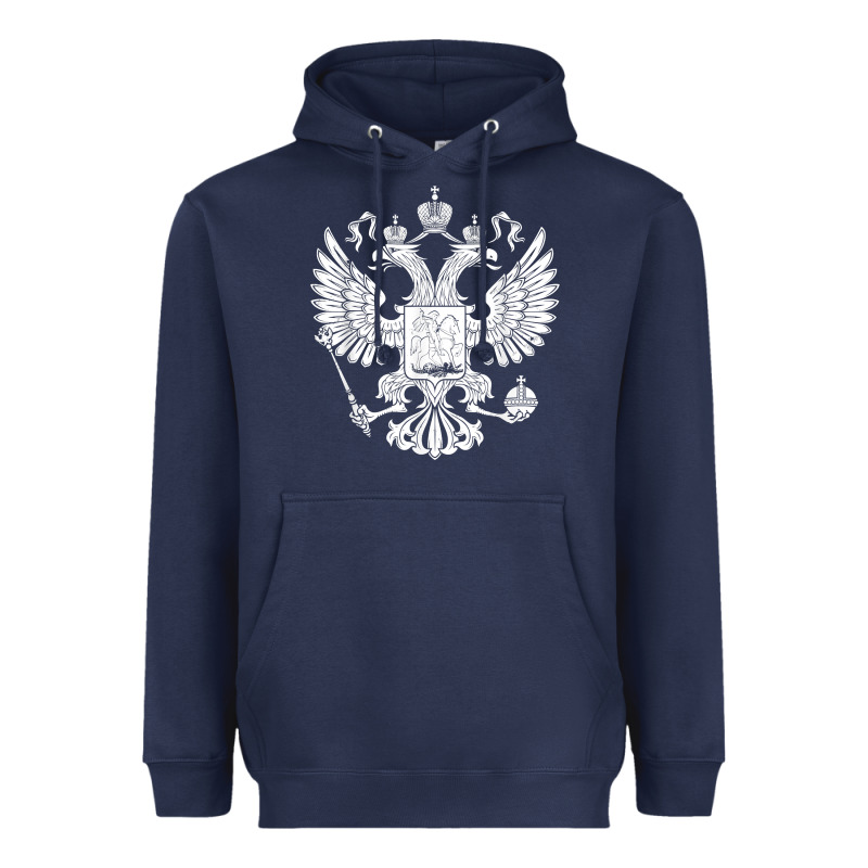 Russian Double Headed Eagle For A Russia Fan Gift T Shirt Heavyweight Hoodie by PixelFlow | Teevron