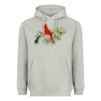 Moon Dust wild red cardinal bird long sleeve Heavyweight Hoodie - PixelFlow