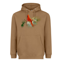 Toasted Coconut wild red cardinal bird long sleeve Heavyweight Hoodie - PixelFlow