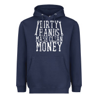 Navy dirty hands make clean money t shirt wrench mechanic gift Heavyweight Hoodie - PixelFlow