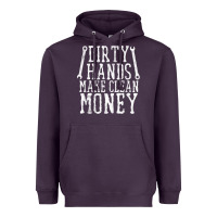 Plum dirty hands make clean money t shirt wrench mechanic gift Heavyweight Hoodie - PixelFlow