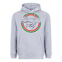 Heather Grey fiat 500   italy Heavyweight Hoodie - PixelFlow