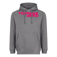 Teenage Head Print (pink) Plain Heavyweight Hoodie | Teevron
