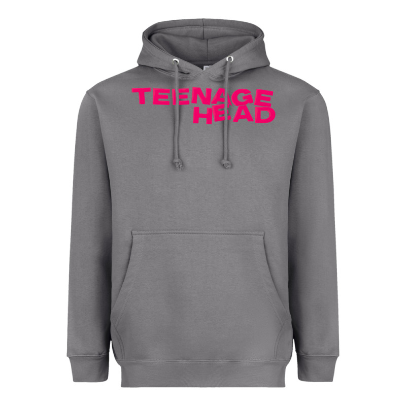 Teenage Head Print (pink) Plain Heavyweight Hoodie by PixelFlow | Teevron