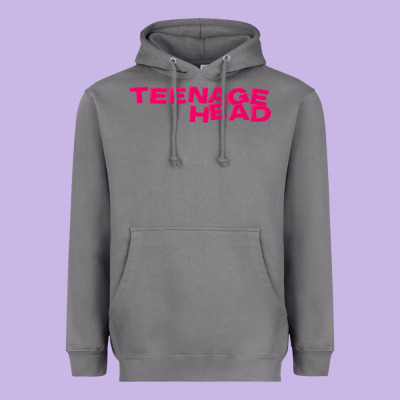 Teenage Head Print (pink) Plain Heavyweight Hoodie Designed By Pixelflow