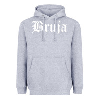 Heather Grey womens bruja old english chola witchy v neck t shirt Heavyweight Hoodie - PixelFlow