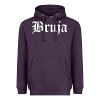 Plum womens bruja old english chola witchy v neck t shirt Heavyweight Hoodie - PixelFlow