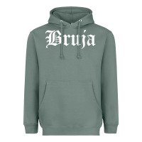 Sage womens bruja old english chola witchy v neck t shirt Heavyweight Hoodie - PixelFlow