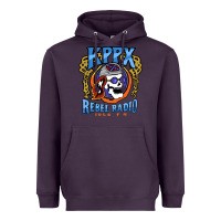 Plum Kppx Rebel Radio Heavyweight Hoodie - PixelFlow