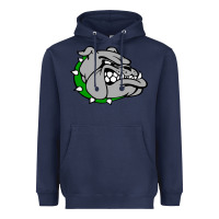 Navy ashville high school, ashville bulldogs Heavyweight Hoodie - PixelFlow