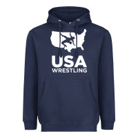 Navy usa power united states Heavyweight Hoodie - PixelFlow