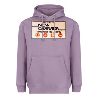Lavender welcome to new granada! Heavyweight Hoodie - PixelFlow