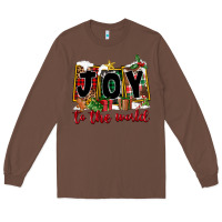 Chestnut Joy To The World Long Sleeve Tee - FaDigitalArtStudio