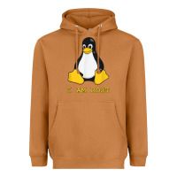 Meerkat Linux Mascot Tux the Penguin I Am Root TShirt Men Women Kids Heavyweight Hoodie - PixelFlow
