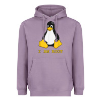 Lavender Linux Mascot Tux the Penguin I Am Root TShirt Men Women Kids Heavyweight Hoodie - PixelFlow