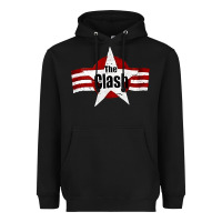 Black Old Rock 1976 Clash Heavyweight Hoodie - PixelFlow