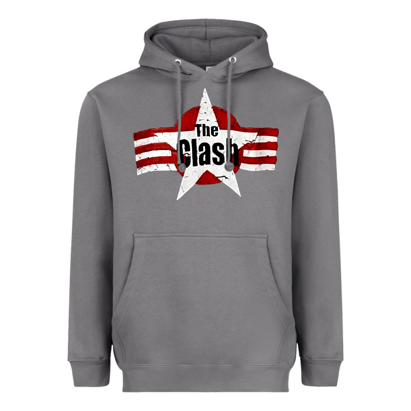Old Rock 1976 Clash Heavyweight Hoodie by PixelFlow | Teevron