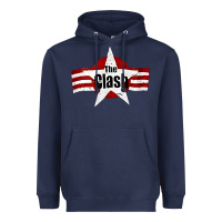 Navy Old Rock 1976 Clash Heavyweight Hoodie - PixelFlow