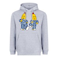 Heather Grey bananas double Heavyweight Hoodie - PixelFlow