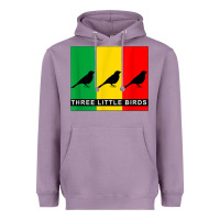 Lavender THREE LITTLE BIRDS Heavyweight Hoodie - PixelFlow