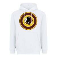 White the indian red skins clasic Heavyweight Hoodie - PixelFlow