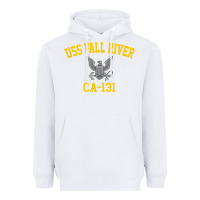 White uss fall river ca 131 Heavyweight Hoodie - PixelFlow