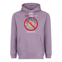 Lavender i am a mom against cat boys Heavyweight Hoodie - PixelFlow