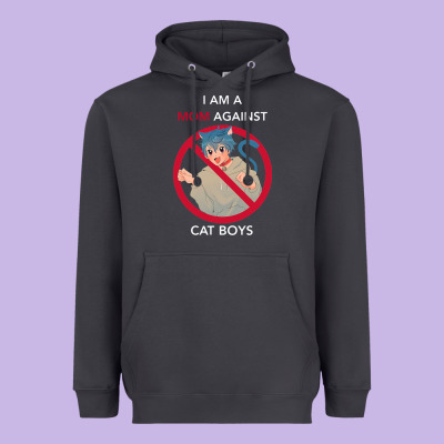 I Am A Mom Against Cat Boys Heavyweight Hoodie Designed By Pixelflow