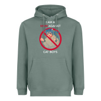 Sage i am a mom against cat boys Heavyweight Hoodie - PixelFlow