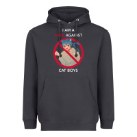 I Am A Mom Against Cat Boys Heavyweight Hoodie | Teevron