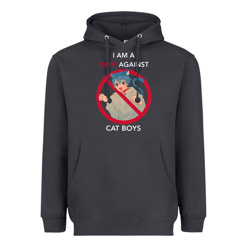I Am A Mom Against Cat Boys Heavyweight Hoodie by PixelFlow | Teevron