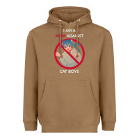 Toasted Coconut i am a mom against cat boys Heavyweight Hoodie - PixelFlow